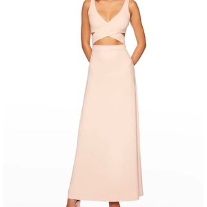 Susana Monaco Cross Front Long Tank Cutout Dress